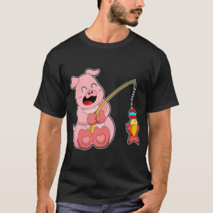 T-shirt Blaireau Fisher Filet de pêche Poisson