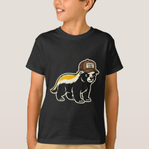 T-shirt Blaireau Je M'en Fiche Camionneur Drôle D'Art Anim