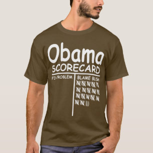 T-shirt Blâme Bush - carte de score d'Obama