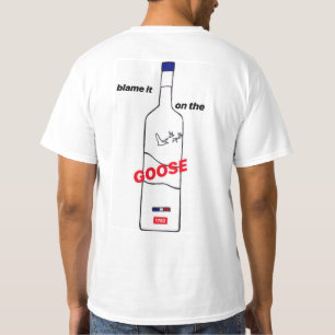 T-shirt Blâmez-le sur la chemise d'oie