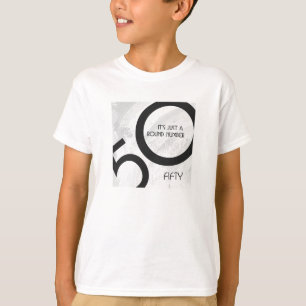 T-shirt Blanc 50 Décennie Anniversaire