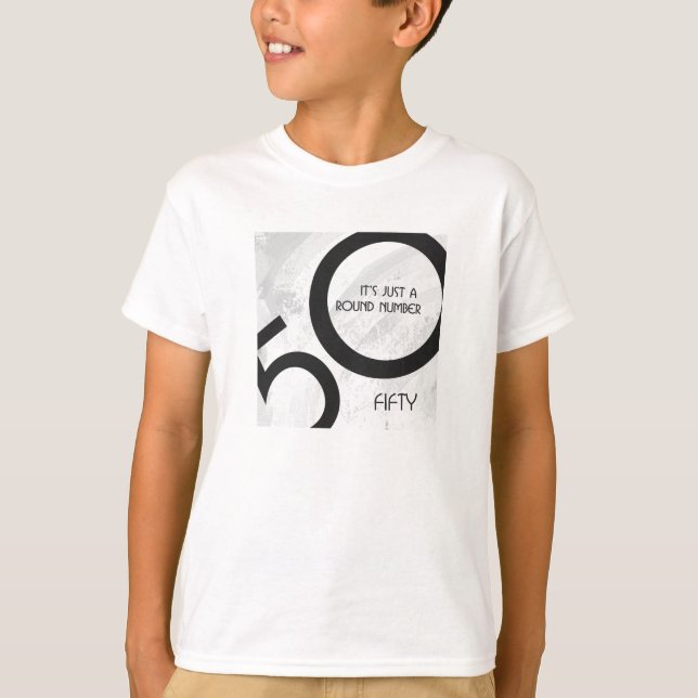 T-shirt Blanc 50 Décennie Anniversaire (Devant)