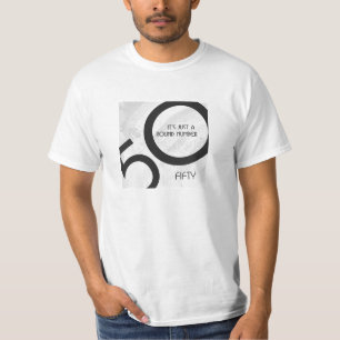 T-shirt Blanc 50 Décennie Anniversaire