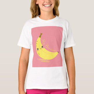 T-shirt blanc à manches courtes pour enfants avec