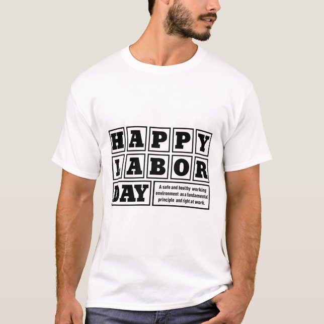 T-shirt Blanc après un joyeux jour férié de la Fête du Tra (Devant)