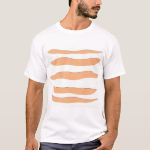 T-shirt blanc avec bandes de tigre orange
