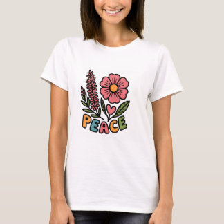 T-shirt blanc belle conception avec la place de fl