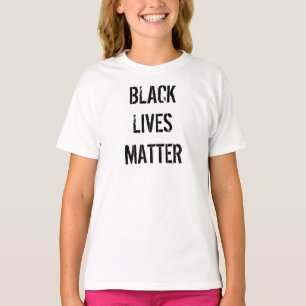 T-shirt blanc Black Lives Matter   Enfants