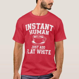 T-shirt Blanc cassé drôle café du matin rétro