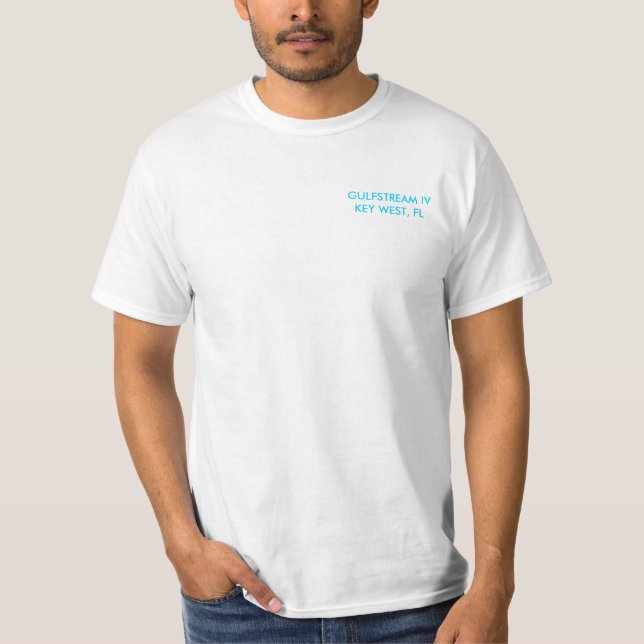 T-SHIRT BLANC CLASSIQUE T DE GULFSTREAM IV (Devant)