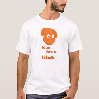 T-shirt blanc de base de Blubby le "Blub Blub