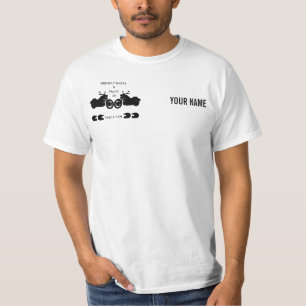 T-shirt Blanc de base de FBAP (logo noir)