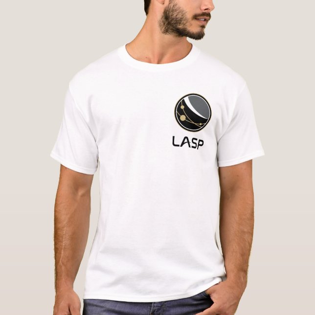 T-shirt blanc de base pour hommes LASP (Devant)