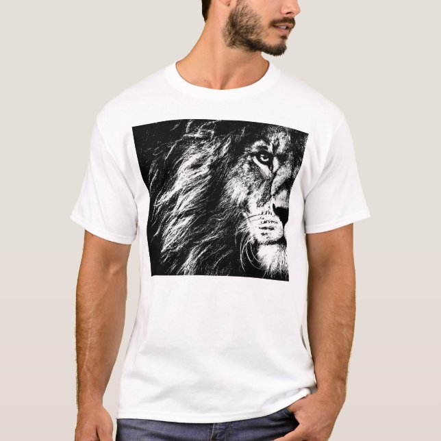 T-shirt blanc de base pour hommes moderne élégant  (Devant)