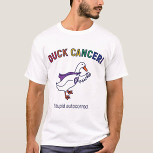 T-shirt Blanc de cancer de canard