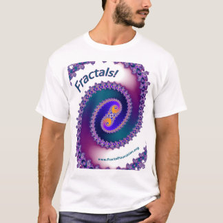 T-shirt Blanc de chemise de fractale