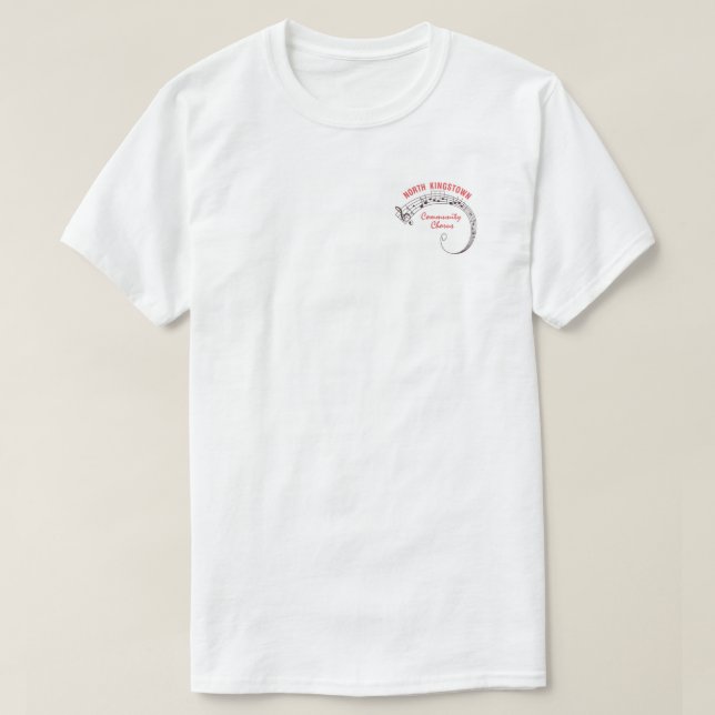 T-shirt blanc de la CCSN (Design devant)