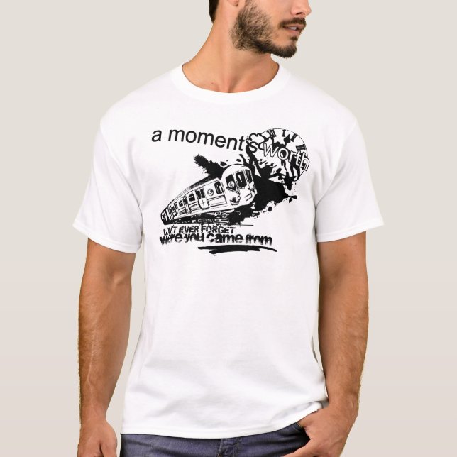 T-shirt Blanc de la meilleure qualité T - logo de train (Devant)