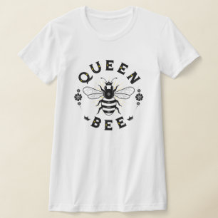 T-shirt blanc de la reine d'être féminine