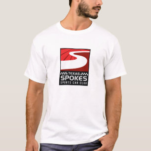 T-shirt blanc de logo de rais : Hommes