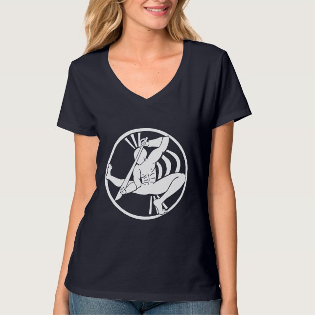 T-shirt Blanc de silhouette d'Ogum (Devant)