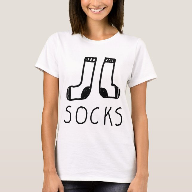 T-shirt blanc de Sock (Devant)