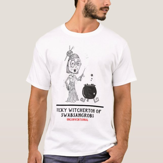 T-shirt blanc de "Vicky Witcherton" (Devant)
