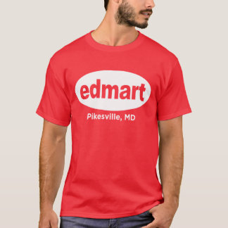 T-shirt Blanc d'Edmart sur le rouge