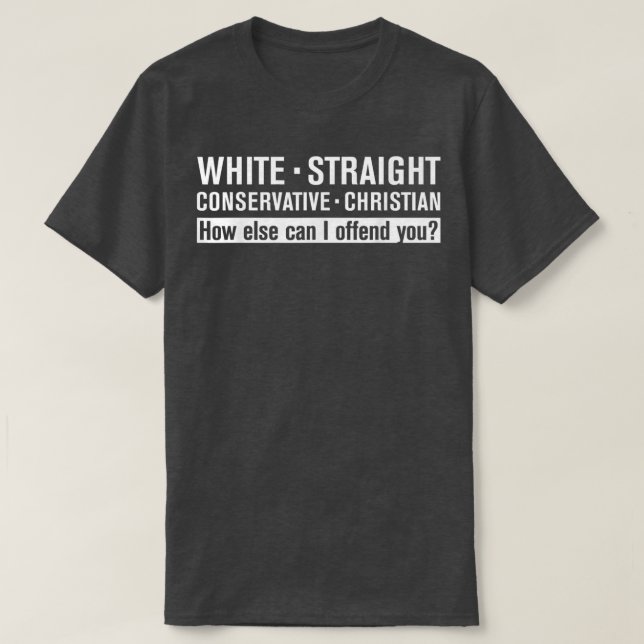 T-SHIRT BLANC DROIT CONSERVATEUR CHRISTIEN  (Design devant)