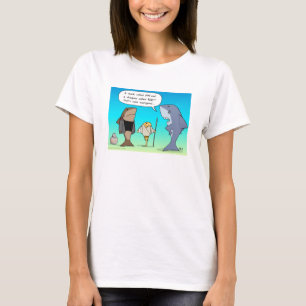 T-shirt blanc et fin de requin