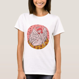 T-shirt blanc féminin Angel Esther