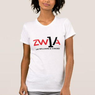 T-shirt blanc féminin Zak Williams & 1/Akord