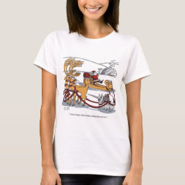 T-shirt blanc femmes Unicorn Reindeer