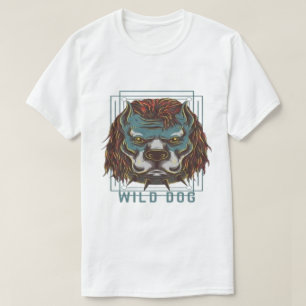 T-Shirt Blanc Graphique Streetwear Fierce Bulldog