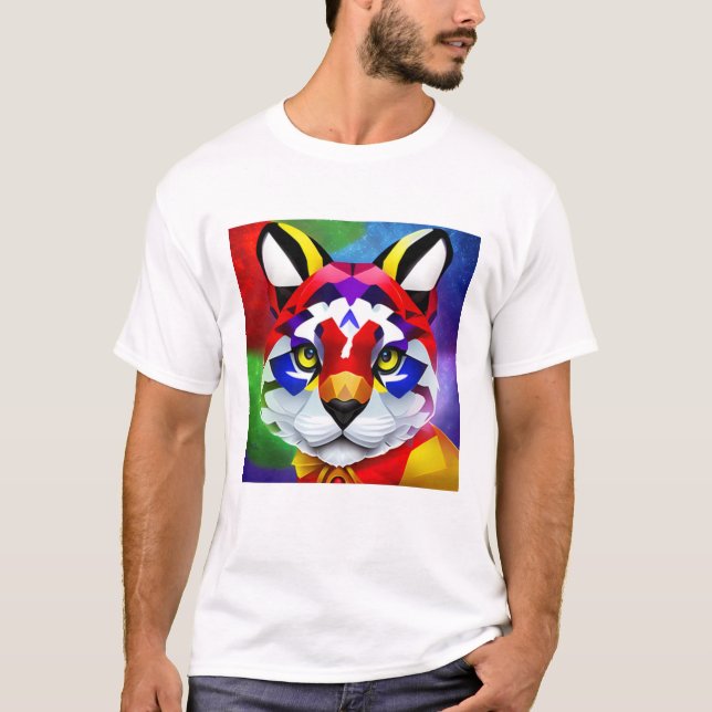 T-shirt blanc homme Alexander's Cat (Devant)