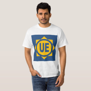 T-shirt blanc hommes Design UE