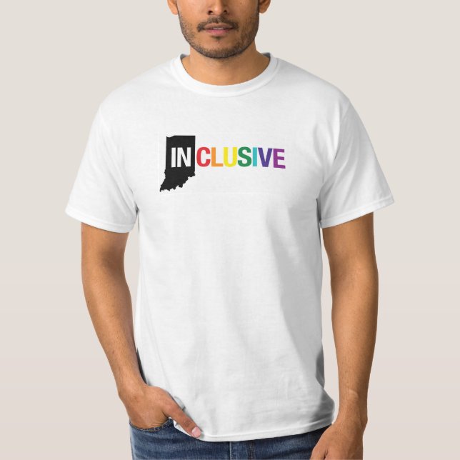 T-shirt blanc inclus de l'Indiana |, polychrome (Devant)