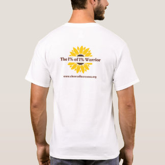 T-shirt Blanc - Le guerrier de 1% de 1%