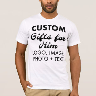 T-shirt blanc mince homme personnalisé