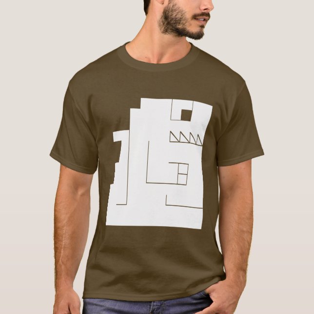 T-shirt Blanc monstrueux (Devant)