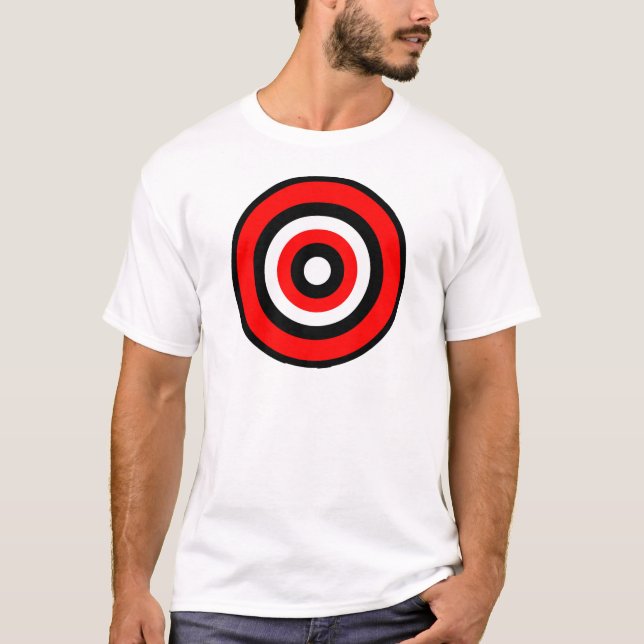 T-shirt Blanc noir rouge de boudine (Devant)