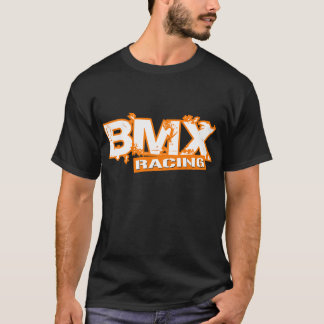 T-SHIRT BLANC ORANGE DE EMBALLAGE DE BMX
