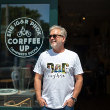 T-Shirt Blanc « PAPA mon héros » personnalisé