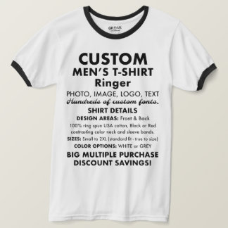 T-shirt blanc personnalisé homme