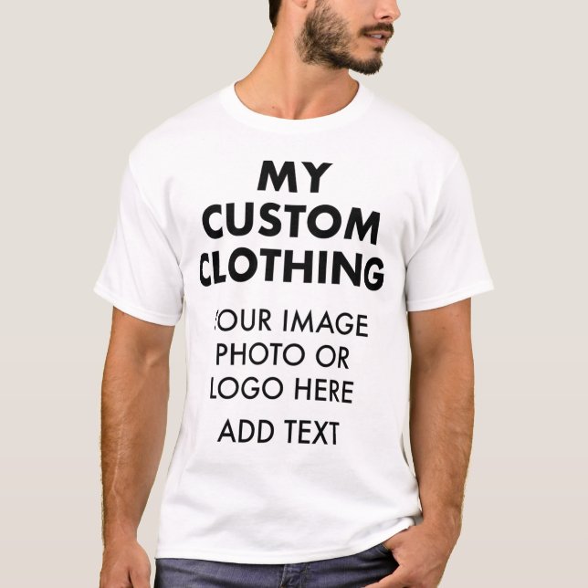T-SHIRT BLANC PERSONNALISÉ POUR HOMME (Devant)