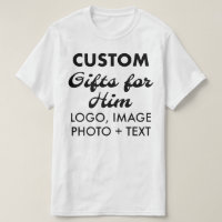 T-shirt blanc personnalisé pour hommes budget pers