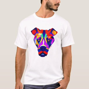 T-shirt blanc pour hommes de chien d'Alexander