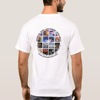T-shirt blanc rond à 2 faces avec logo d'Orion's A