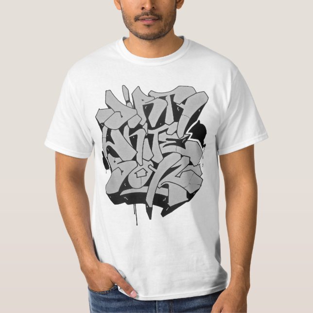 T-SHIRT BLANC SALE BOYZ PAR ZIMAD (Devant)