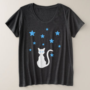 T-shirt blanc Stars Plus Taille